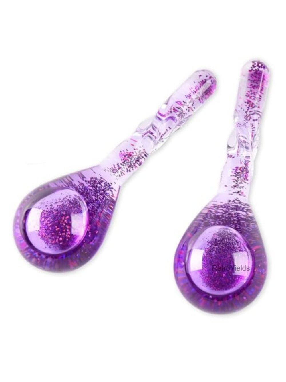 Facial Ice Globes Cryo Cooling Balls Anti-Slip Handle Borosilicate Glass